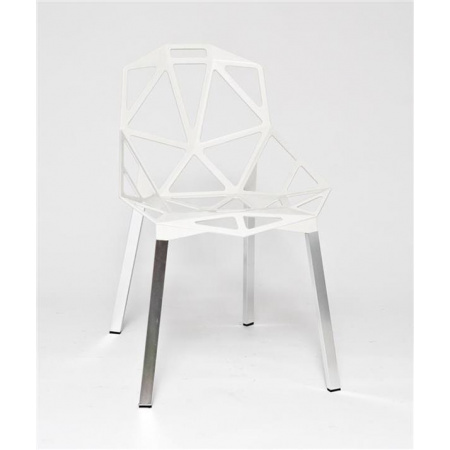 D2 Gap Krzesło inspirowane One Chair 55x57 cm, białe 3269