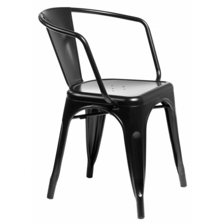 D2 Paris Arms Krzesło inspirowane Tolix 36x35 cm, czarne 41341