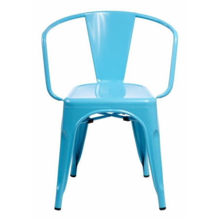 D2 Paris Arms Krzesło inspirowane Tolix 36x35 cm, niebieskie 41357