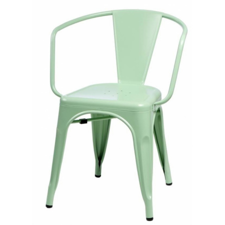 D2 Paris Arms Krzesło inspirowane Tolix 36x35 cm, zielone 41353