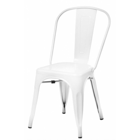 D2 Paris Krzesło inspirowane Tolix 36x35 cm, białe 41301