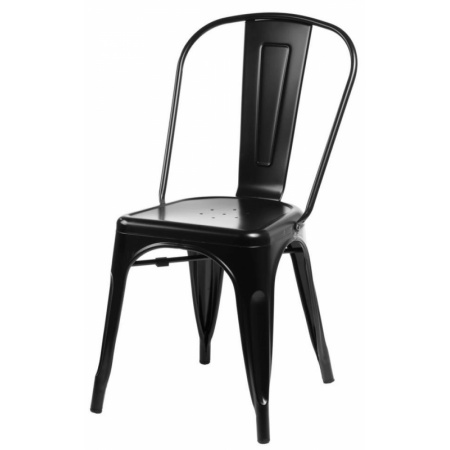 D2 Paris Krzesło inspirowane Tolix 36x35 cm, czarne 41305