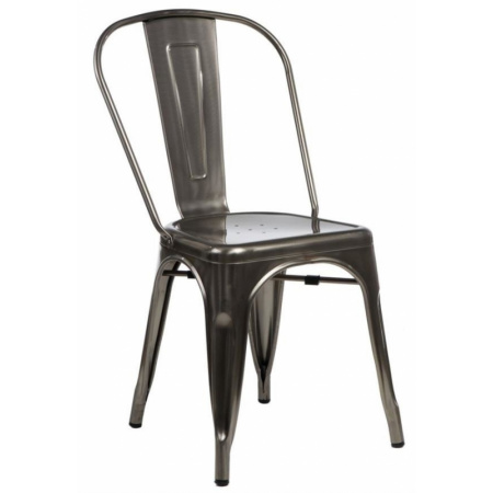 D2 Paris Krzesło inspirowane Tolix 36x35 cm, metaliczne 41329