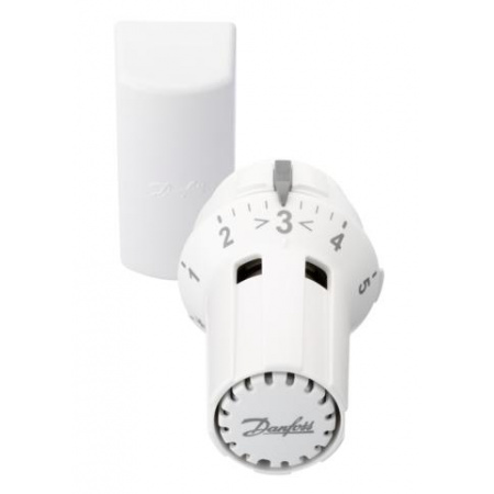 Danfoss RAW Głowica do grzejników boczno zasilanych i dolno zasilanych z czujnikiem wyniesionym, biała/RAL 9016 013G5012