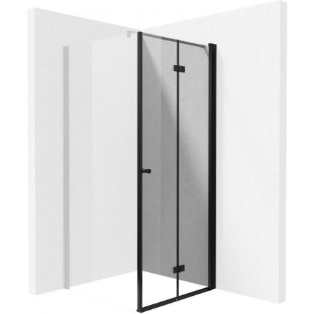 Deante Kerria Plus Drzwi prysznicowe składane 70x200 cm czarny KTSXN47P