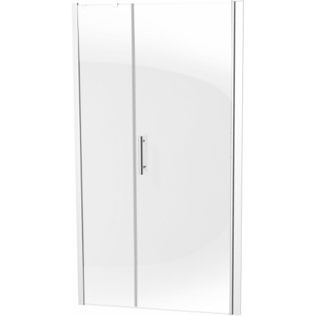 Deante Moon Drzwi prysznicowe wnękowe uchylne 100 cm, profile chrom, szkło transparentne KTM012P