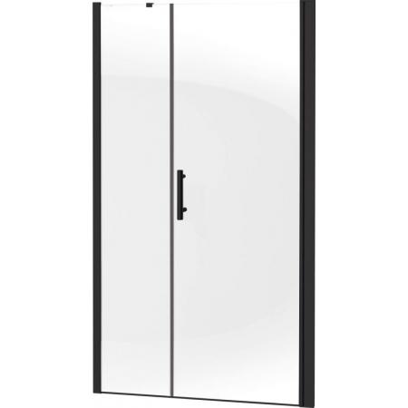 Deante Moon Drzwi prysznicowe wnękowe uchylne 110x200 cm czarny KTM_N13P
