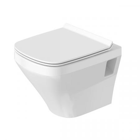 Duravit DuraStyle Zestaw Toaleta WC 48x37 cm krótka bez kołnierza + deska wolnoopadająca biały alpin 45710900A1