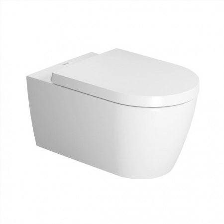 Duravit ME by Starck Miska WC podwieszana 37x57 cm, lejowa, biała z powłoką WonderGliss 25280900001