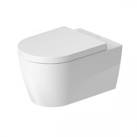 Duravit ME by Starck Zestaw Toaleta WC 57x37 cm bez kołnierza HygieneFlush + deska wolnoopadająca biały Alpin 45790920A1