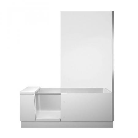 Duravit Shower&Bath Wanna prostokątna narożna 170x75 cm z parawanem prawa biały Alpin/szkło bezbarwne 700455000000000