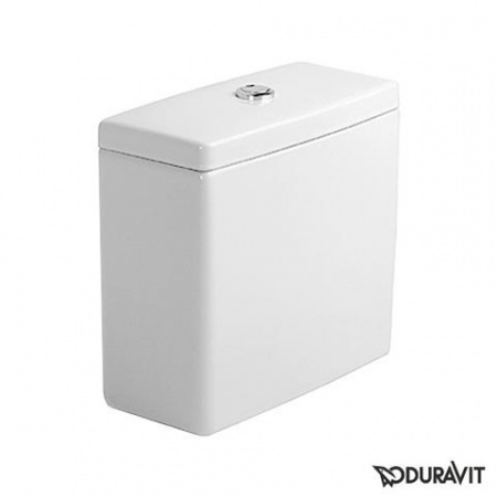 Duravit Starck 3 Spłuczka z systemem Dual Flush, doprowadzenie prawe lub lewe, biała z powłoką WonderGliss 09200000051