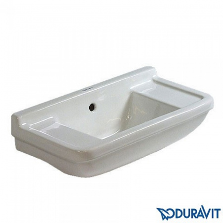 Duravit Starck 3 Umywalka mała 50x26 cm, wstępnie przygotowany otwór na baterię, biała 0751500000