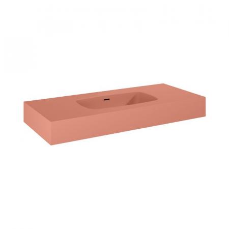 Elita Dimple 100 Umywalka wisząca 100,8x46 cm terra pink matt 168867