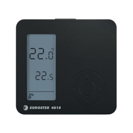 Euroster Regulator temperatury systemy grzewcze czarny E4010B