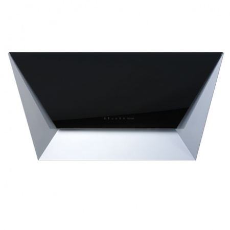 Falmec Design+ Prisma Okap przyścienny 86x44 cm, stalowy/szkło czarne CPQN85.E0P2#ZZZN491F