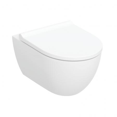 Geberit Acanto Zestaw Toaleta WC bez kołnierza + deska wolnoopadająca biały KeraTect 502.774.00.8
