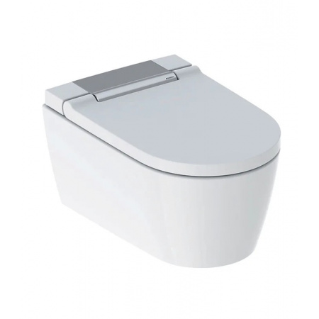 Geberit AquaClean Sela Toaleta WC myjąca 56,5x37,5 cm bez kołnierza z deską biała/chrom 146.222.21.1