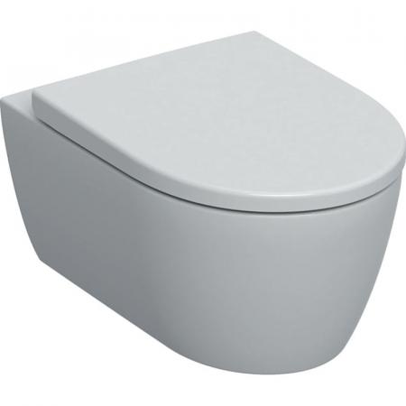 Geberit iCon Zestaw Toaleta WC 53x37,5 cm bez kołnierza + deska wolnoopadająca biały alpin mat 501.663.JT.1