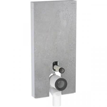 Geberit Monolith Moduł sanitarny do WC stojącej 101x48 cm gres szkliwiony efekt betonu/aluminium 131.003.JV.5