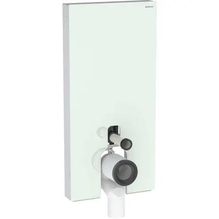 Geberit Monolith Moduł sanitarny do WC stojącej 101x48 cm szkło miętowe/aluminium 131.002.SL.5