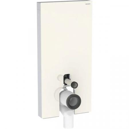 Geberit Monolith Moduł sanitarny do WC stojącej 101x48 cm szkło szare piaskowe/aluminium 131.002.JL.5
