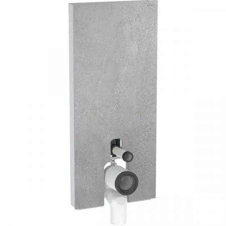 Geberit Monolith Moduł sanitarny do WC stojącej 114x50,5 cm gres szkliwiony efekt betonu/aluminium 131.033.JV.5