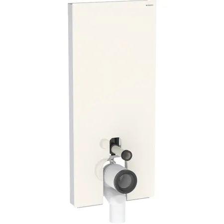 Geberit Monolith Moduł sanitarny do WC stojącej 114x50,5 cm szkło szare piaskowe/aluminium 131.033.JL.5
