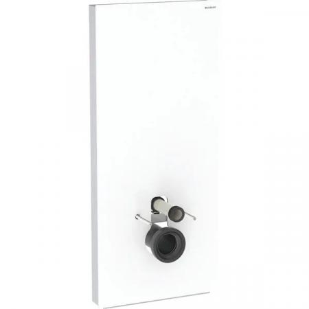 Geberit Monolith Moduł sanitarny do WC wiszącej szkło białe/aluminium 131.031.SI.5