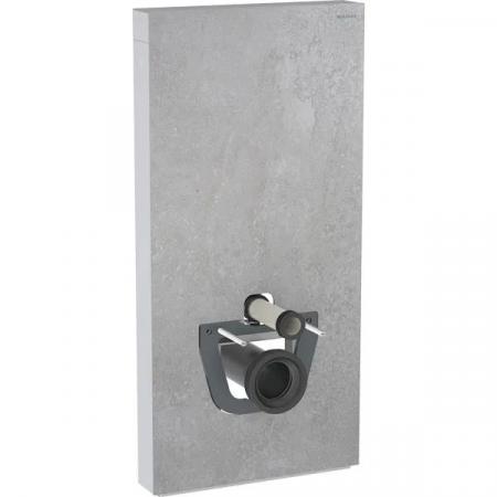 Geberit Monolith Moduł sanitarny do WC wiszącej 101x48 cm gres szkliwiony efekt betonu/aluminium 131.021.JV.5
