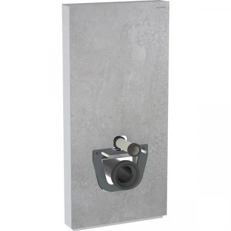 Geberit Monolith Moduł sanitarny do WC wiszącej 101x48 cm gres szkliwiony efekt betonu/aluminium 131.022.JV.5