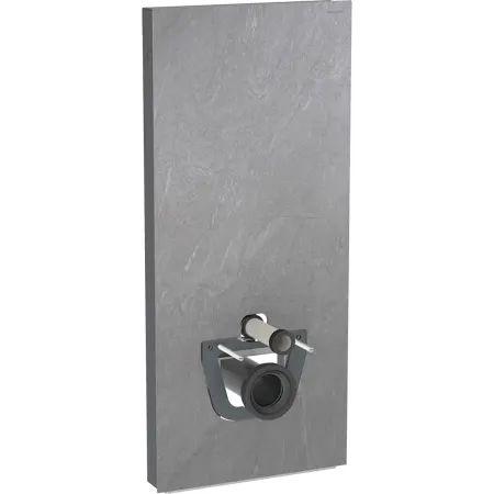 Geberit Monolith Moduł sanitarny do WC wiszącej 114x50,5 cm gres szkliwiony efekt łupka/aluminium czarny chrom 131.031.00.5