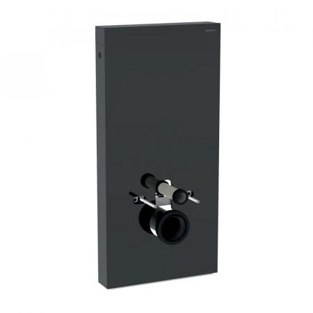 Geberit Monolith Plus Moduł sanitarny do WC wiszącej szkło lava/aluminium czarny chrom 131.221.JK.5