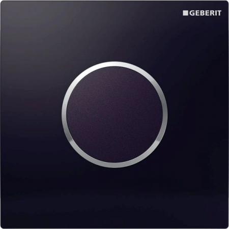 Geberit Sigma 10 Elektroniczny przycisk spłukujący do pisuaru czarny/chrom połysk 116.025.KM.1