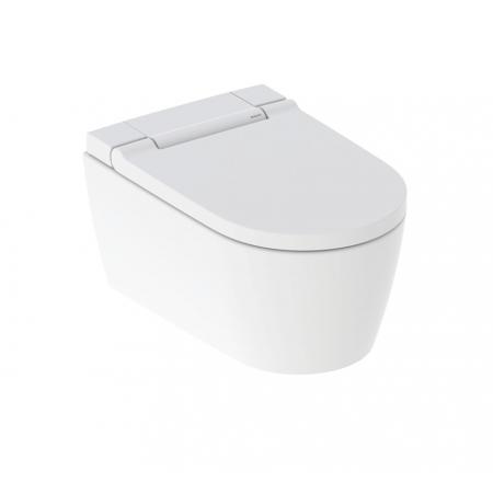Geberit Zestaw AquaClean Sela Toaleta WC myjąca 56,5x37,5 cm bez kołnierza + deska wolnoopadająca biały mat 146.222.JT.1