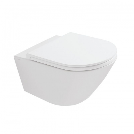 Globo Forty3 Toaleta WC podwieszana 57x36 cm Senzabrida bez kołnierza, biała FOS05.BI