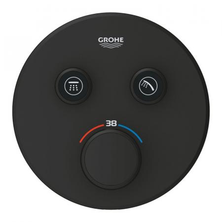 Grohe Grohtherm SmartControl Bateria wannowo-prysznicowa termostatyczna podtynkowa phantom black 29507KF0