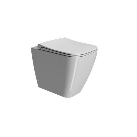 GSI Nubes Toaleta WC stojąca bez kołnierza biały połysk z powłoką Extraglaze Antibacterial 961011