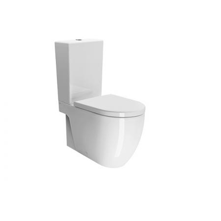 GSI Pura Toaleta WC stojąca kompaktowa biały połysk z powłoką Extraglaze Antibacterial 881711