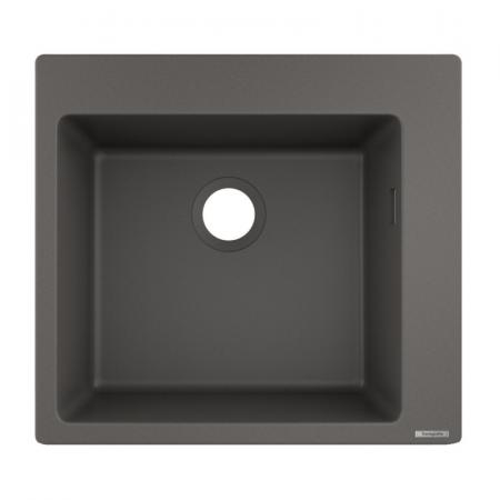Hansgrohe S51 Zlewozmywak granitowy jednokomorowy 56x51 cm kamienna szarość 43312290