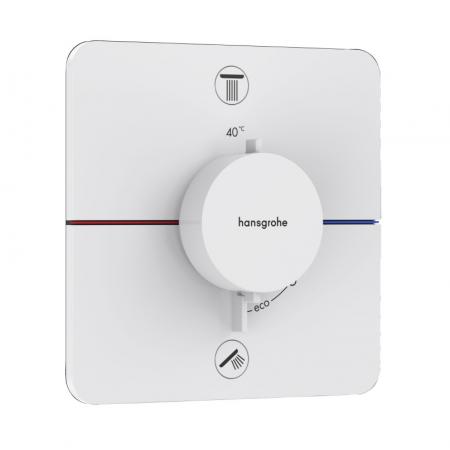 Hansgrohe ShowerSelect Comfort Q Bateria wannowo-prysznicowa podtynkowa termostatyczna biały mat 15583700