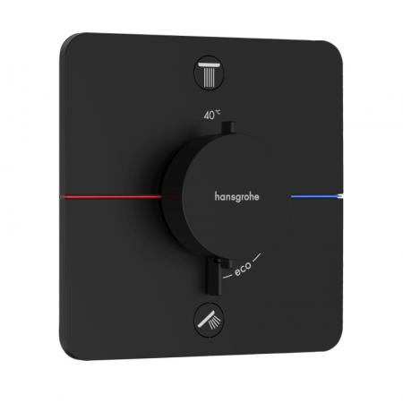 Hansgrohe ShowerSelect Comfort Q Bateria wannowo-prysznicowa podtynkowa termostatyczna czarny mat 15583670