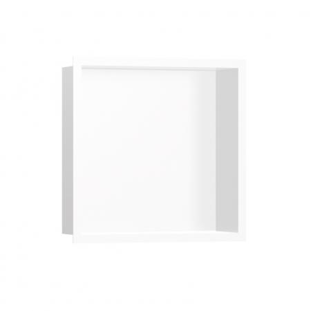 Hansgrohe XtraStoris Individual Wnęka ścienna biały mat z ozdobną ramą 30 x 30 x 10 cm biały mat 56099700