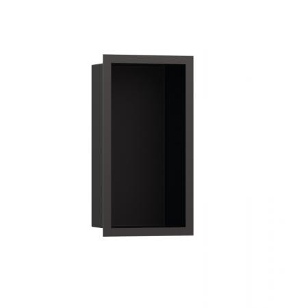 Hansgrohe XtraStoris Individual Wnęka ścienna czarny mat z ozdobną ramą 30 x 15 x 10 cm czarny chrom szczotkowany 56095340