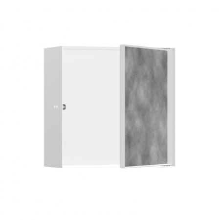 Hansgrohe XtraStoris Rock Wnęka ścienna z drzwiami do wyłożenia płytkami 30 x 30 x 14 cm biały mat 56091700