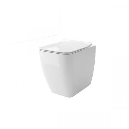 Hidra Kiub Toaleta WC stojąca bez kołnierza biały połysk KIR20.001
