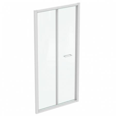 Ideal Standard Connect 2 Drzwi składane 100x195,5 cm profile biały mat szkło przezroczyste K969501