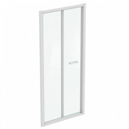 Ideal Standard Connect 2 Drzwi składane 90x195,5 cm profile biały mat szkło przezroczyste K969301