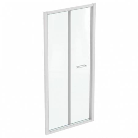Ideal Standard Connect 2 Drzwi składane 95x195,5 cm profile biały mat szkło przezroczyste K969401