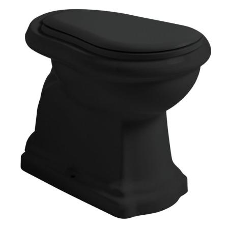 Kerasan Retro Toaleta WC stojąca tylny odpływ czarny mat 101131